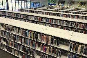 Avalon library book shelves