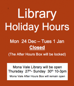 avalon library holiday hours