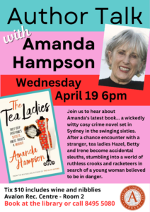 Author Talk with Amanda Hampson april