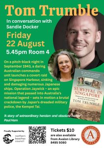 Tom-Trumble-author-poster-event-at-Avaloln-Library