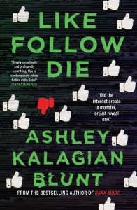 Ashley Blunt LIKE FOLLOW DIE Book Cover