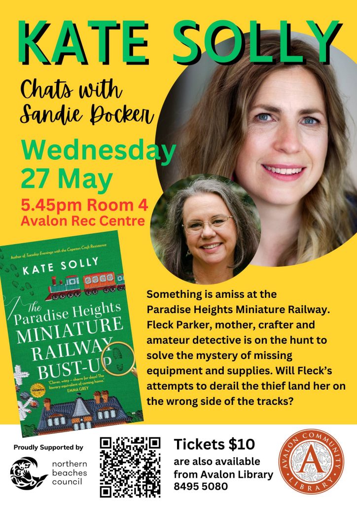Kate Solly author talk poster